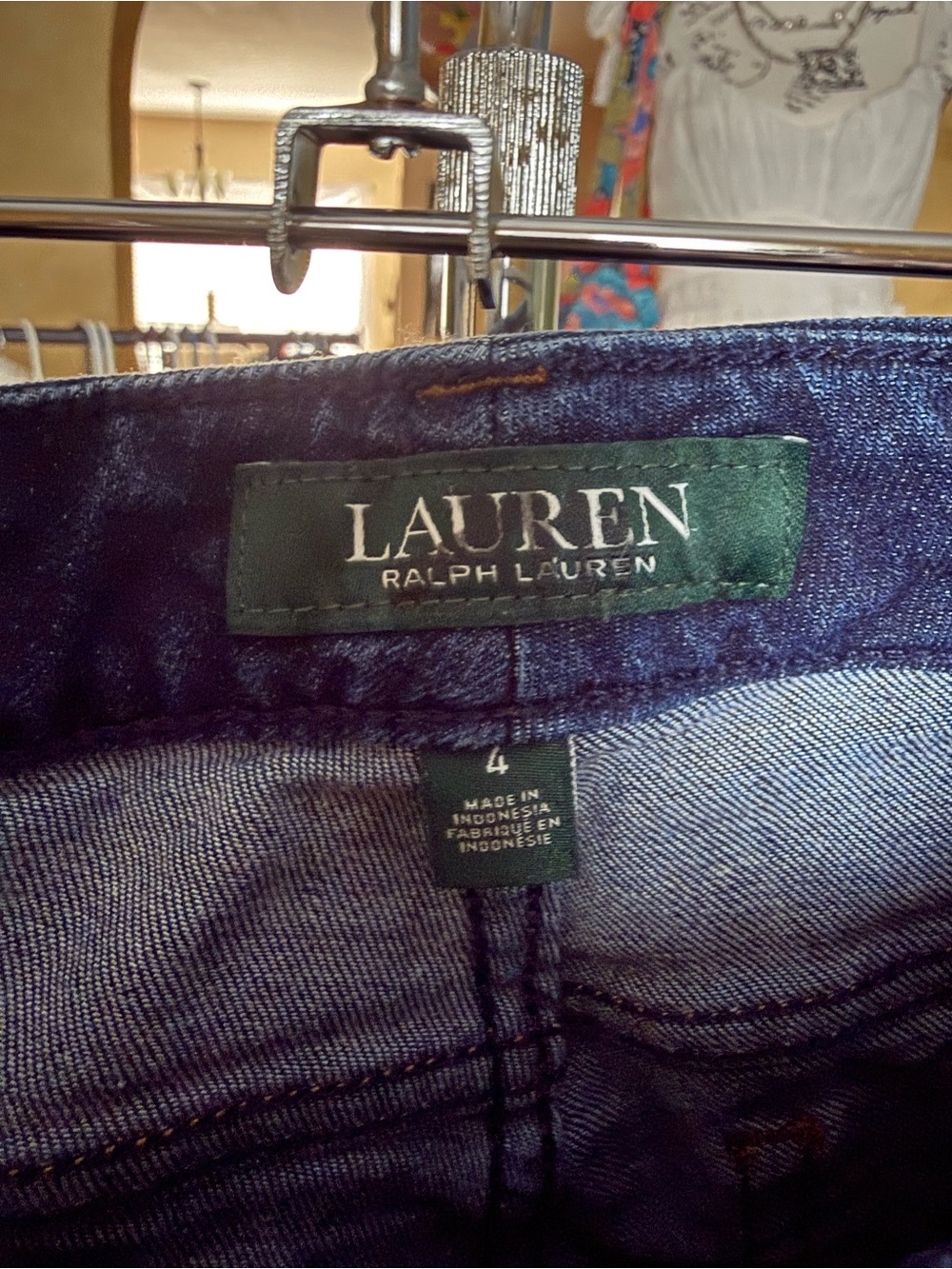 LAUREN Ralph Lauren Dark Indigo Denim Legging